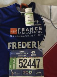 Frederic soira au marathon de New York